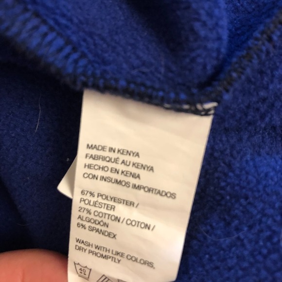 Van Heusen Flex Navy Blue Pullover Sweatshirt Men's Size Medium - Picture 3 of 6